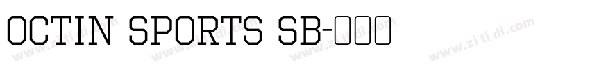 Octin Sports Sb字体转换